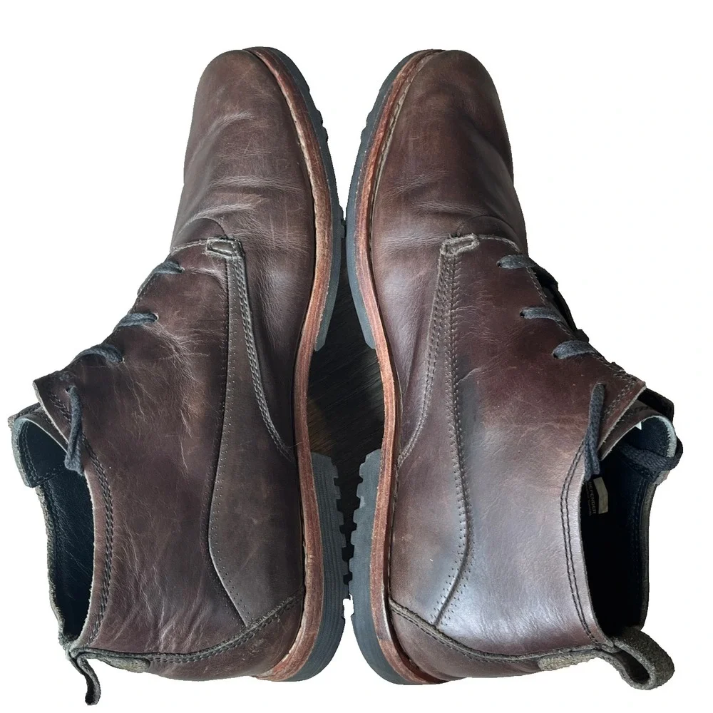 Timberland Bardstown Plain Toe Chukka Boots Brown Leather Mens 12 UK 11.5 EU 46